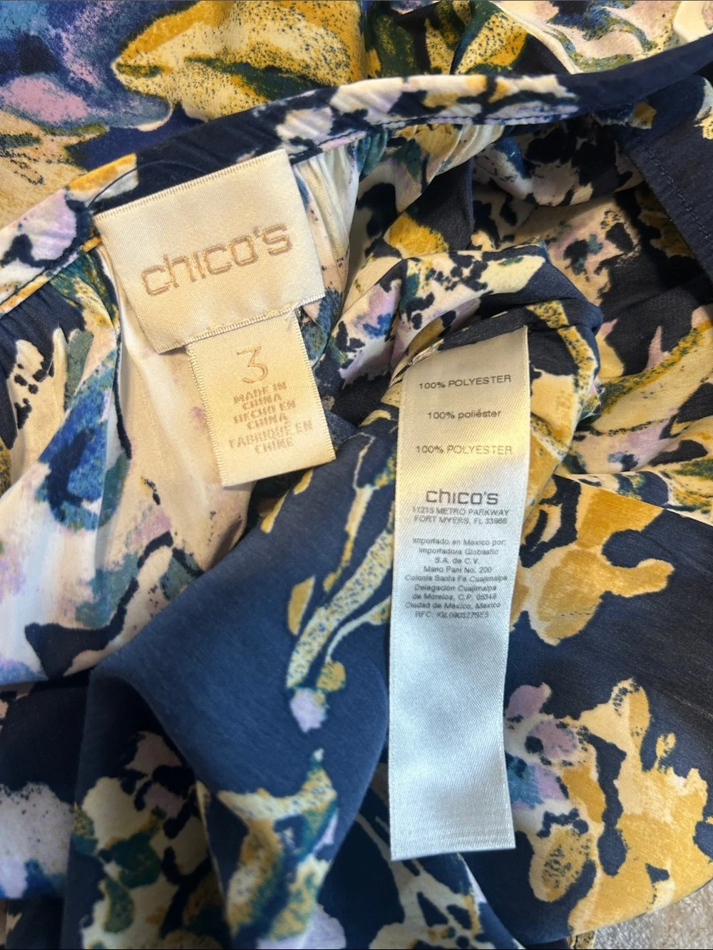 Chico’s Floral Print Blouse